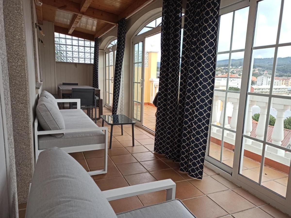 Villa Casa da Costa - Piso con galería y terraza con vistas al mar Cedeira Exterior foto