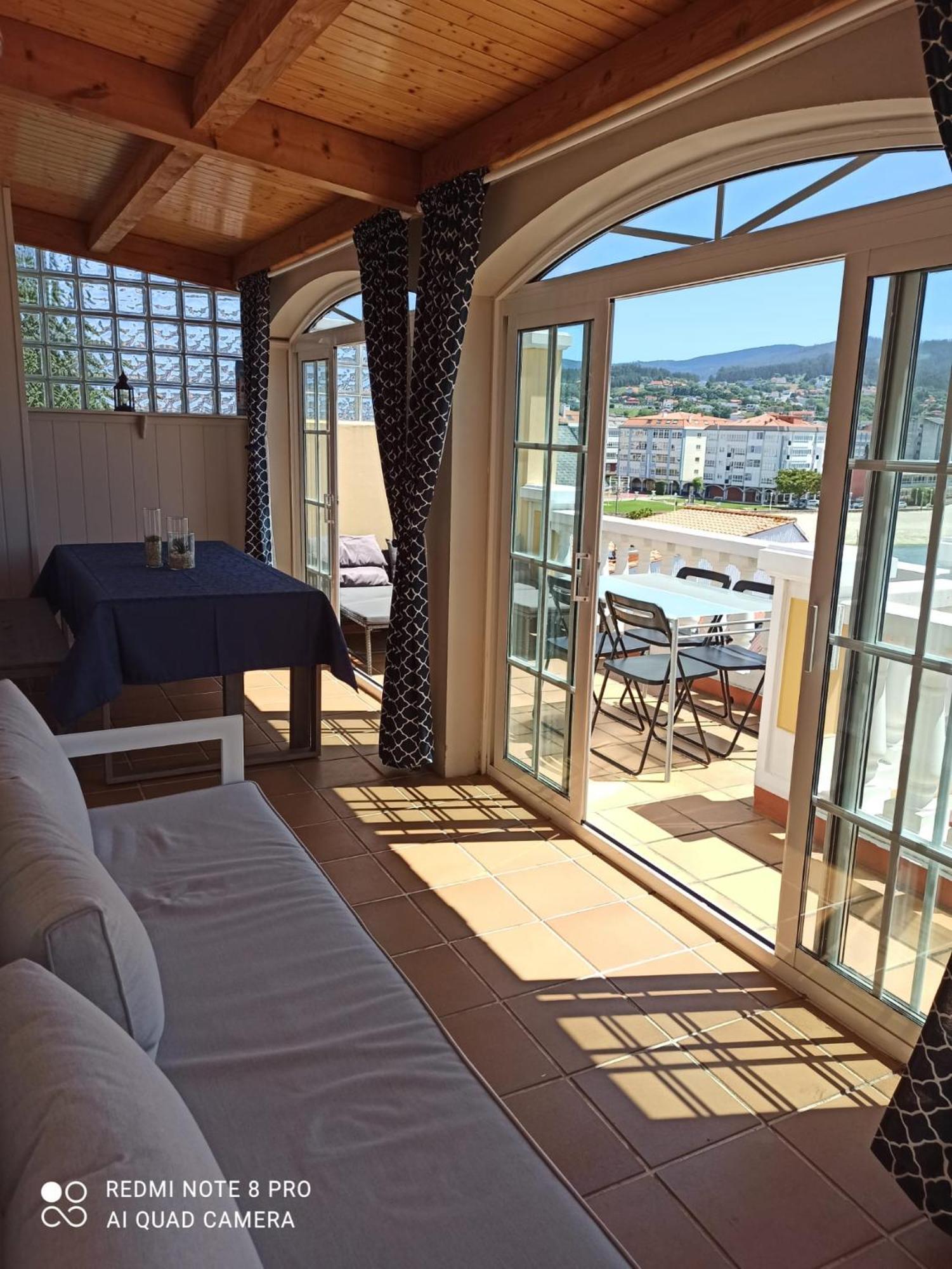 Villa Casa da Costa - Piso con galería y terraza con vistas al mar Cedeira Exterior foto
